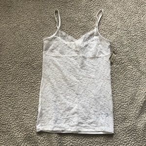 White lace tank top